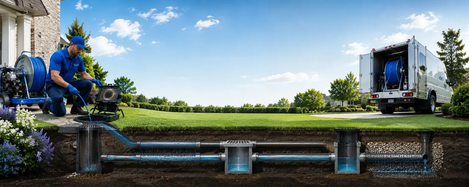 Outdoor drain cleaning information for Webb, IA
